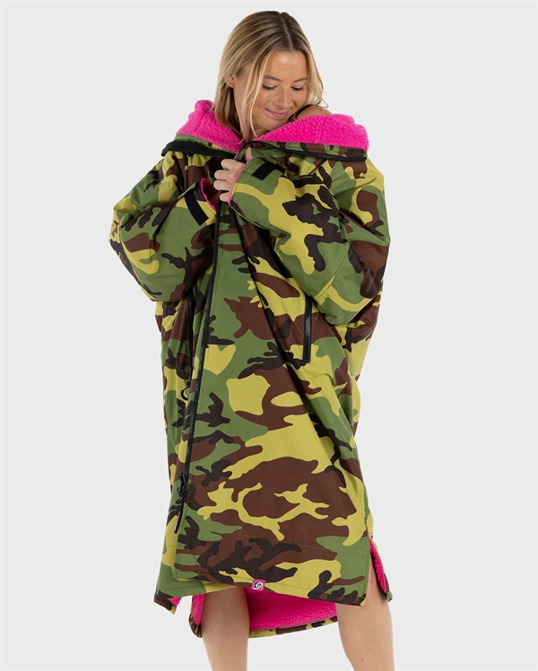 Dryrobe Advance Long Sleeve - Camo/Pink